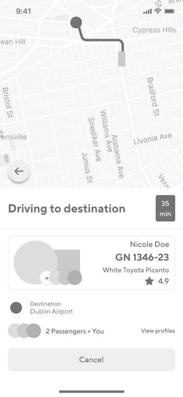 Continue Driving Wireframe