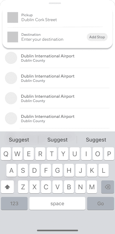 Add Location Wireframe